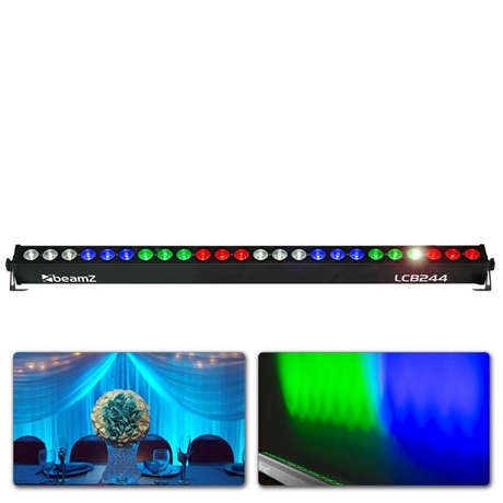 beamZ LCB244 LED BAR Alum.24x4W RGBW 4i1