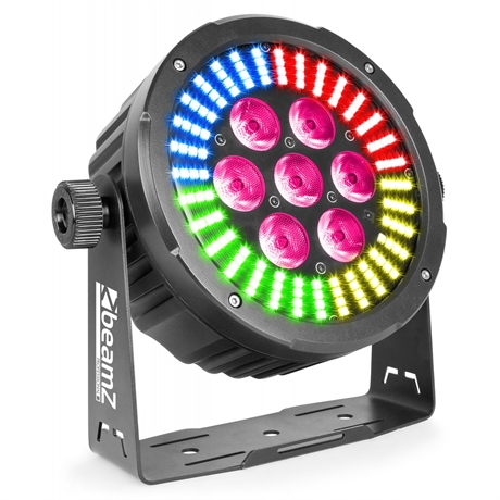 BeamZPro BAC502 ProPar Alu 7x12W 6in1+144SMD