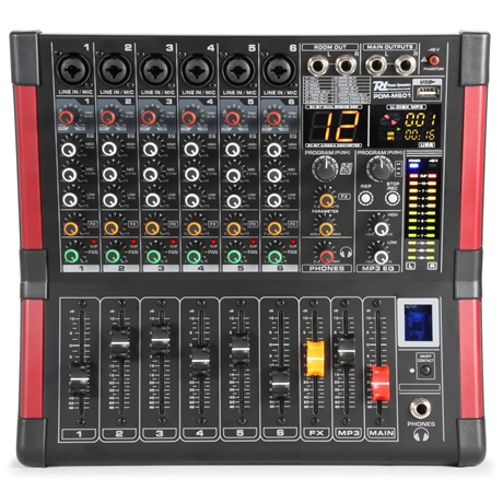 Power Dynamics PDM-M604 Music Mixer 6ch.16DSP/BT/MP3