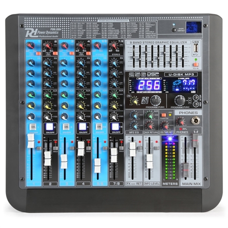 Power Dynamics PDM-S804 Stage Mixer 8Ch DSP/MP3