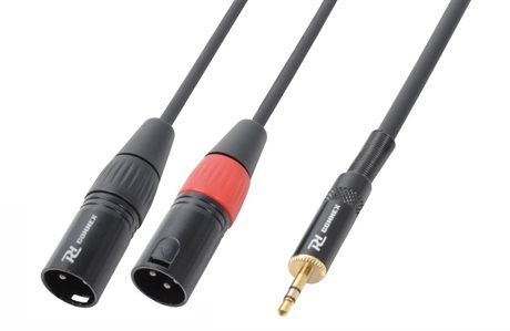 CX70-3 Cable 2x XLR Male - 3.5mm Stereo 3.0m