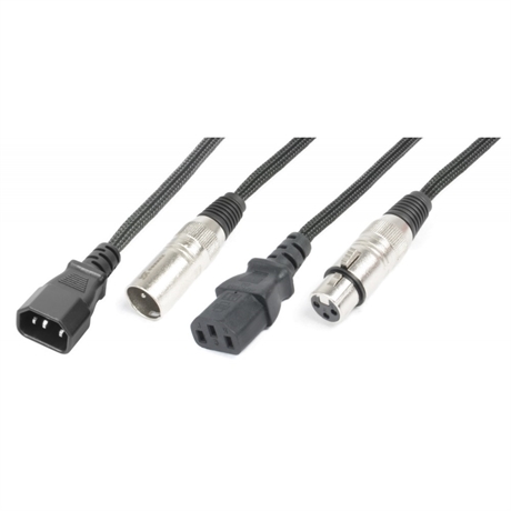 PD Connex CX09-15 IEC M/XLR M-IEC F/XLR F 15m