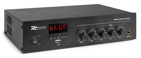 Power Dynamics PDM45 100V Mixer-Ampl. 45W BT/MP3
