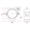 beamZ BC50-100 Half Coupler Sl 100kg Al.