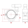 beamZ BC50-100N Half Coupler Sl 100kg Al.