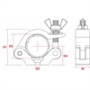 beamZ BC50-200 Half Coupler Sl 200kg Al.