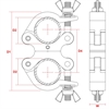 beamZ BC50-200D Swivel Coupler Sl 200kg A