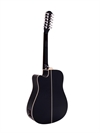 DIMAVERY DR-612 Western guitar 12-string, black